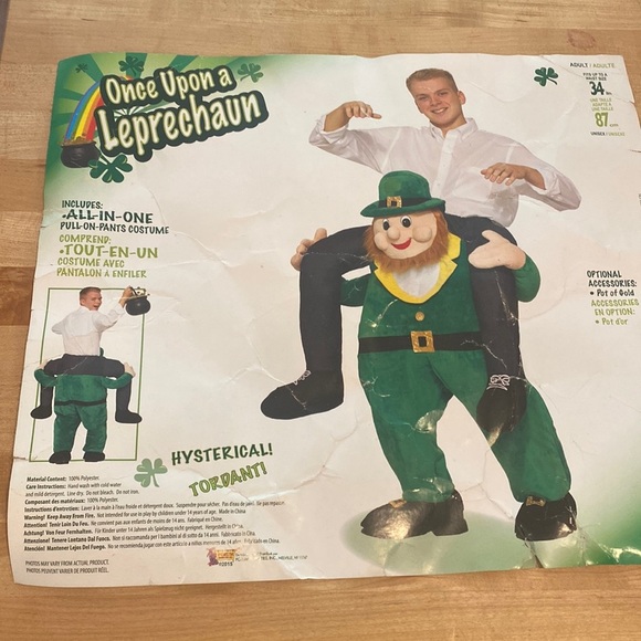 👻 Leprechaun Piggyback Costume - Picture 2 of 10